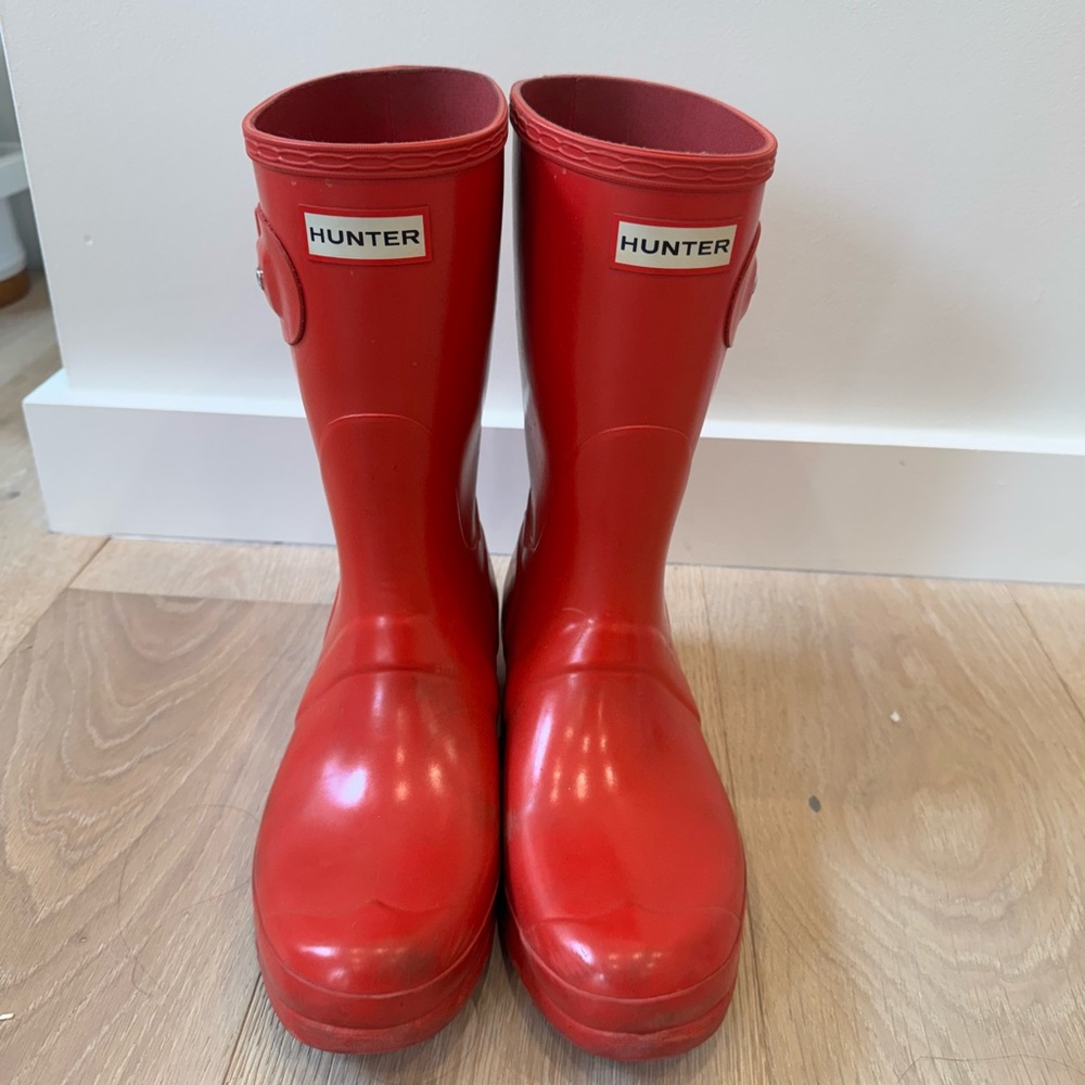 Hunter Red Rain Boots